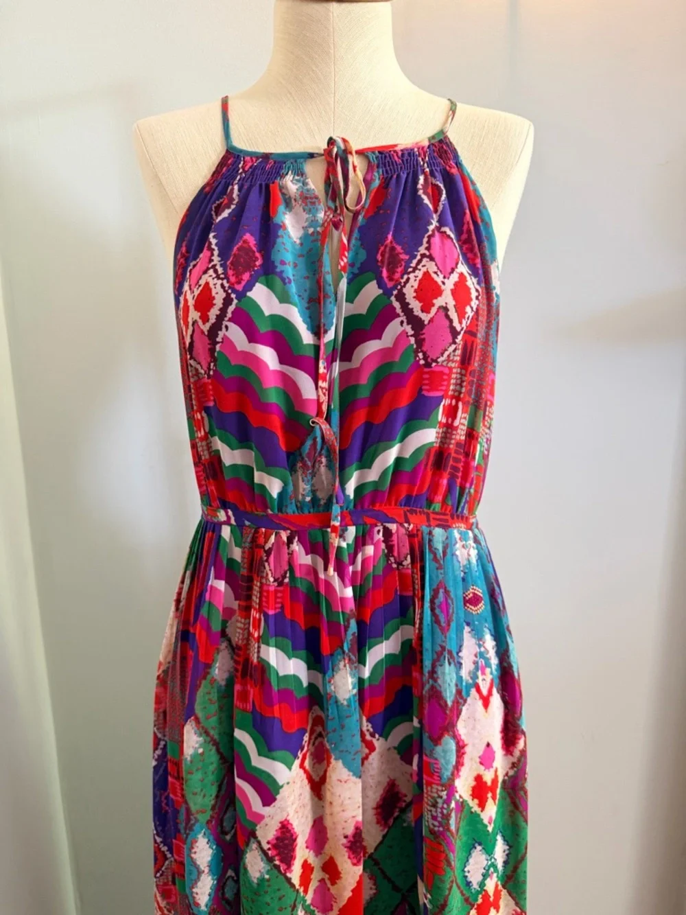 Maeve Multicolor Pattern Maxi Dress - Picture 3 of 7